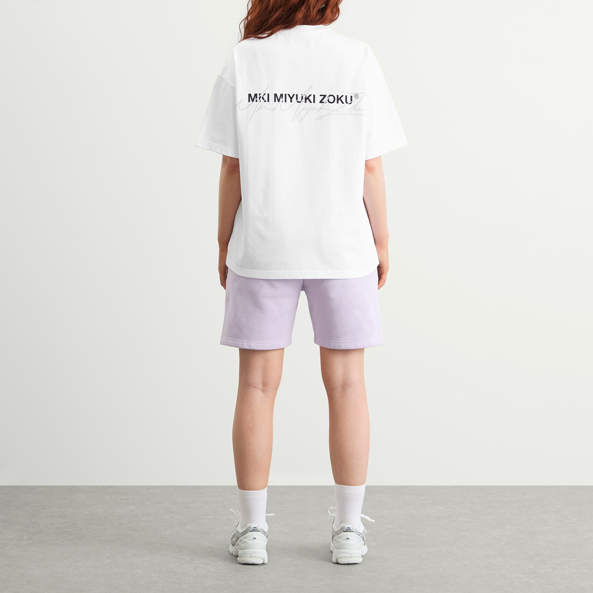 MKI Women's Signature Overlay T-Shirt Presented by END. in White/Lilac