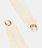 Jil Sander Fringed hoop earrings