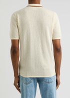 Percival Alfie Pointelle-knit Cotton Shirt Cream