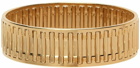 IN GOLD WE TRUST PARIS SSENSE Exclusive Gold Needle Cage Bracelet