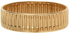 IN GOLD WE TRUST PARIS SSENSE Exclusive Gold Needle Cage Bracelet