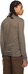 Rick Owens Gray Basic Long Sleeve T-Shirt