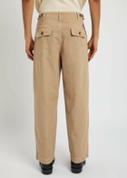 The Elder Statesman Surprise & Delight Embroidered Cotton-poplin Trousers Khaki