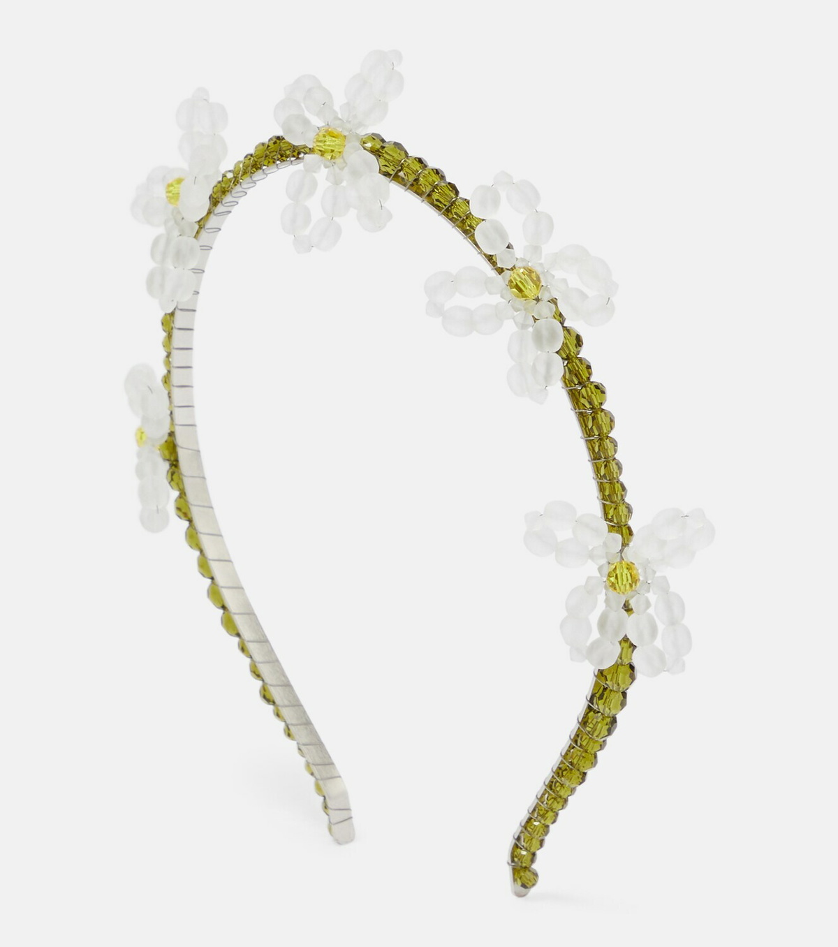 simone rocha ×  ビーズカチューシャ Scalloped Sepal Hairband – Simone Rocha US ヘアアクセサリー