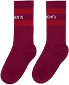 VETEMENTS Red Iconic Socks