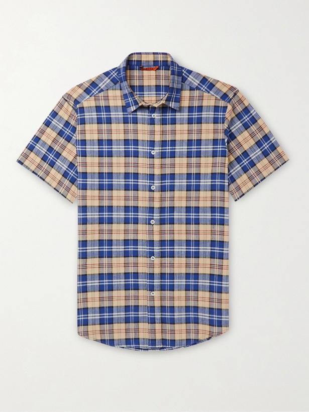 Photo: BARENA - Checked Linen-Blend Shirt - Multi