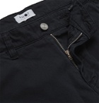 NN07 - Marco 1400 Slim-Fit Tapered Stretch-Cotton Twill Chinos - Blue