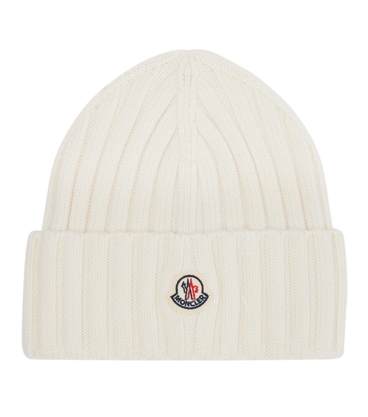Photo: Moncler Logo virgin wool beanie