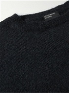 Enfants Riches Déprimés - Intarsia-Knit Mohair Sweater - Black