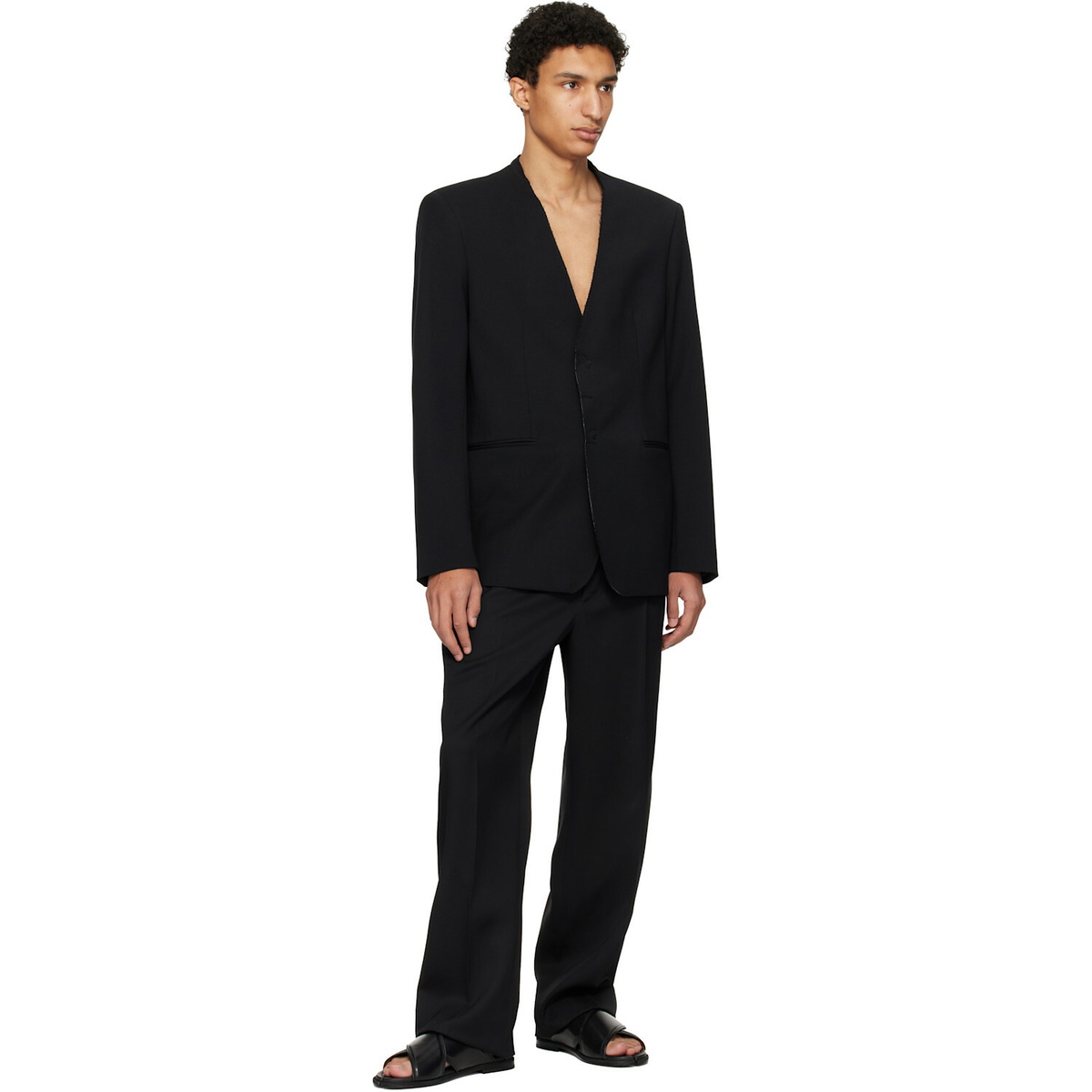 MM6 Maison Margiela Black Wool Blazer