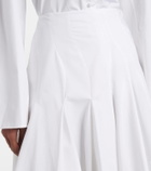 Fforme Rio asymmetric cotton midi skirt