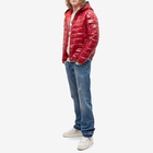 Moncler Men's Galion Hooded Down Jacket in Red