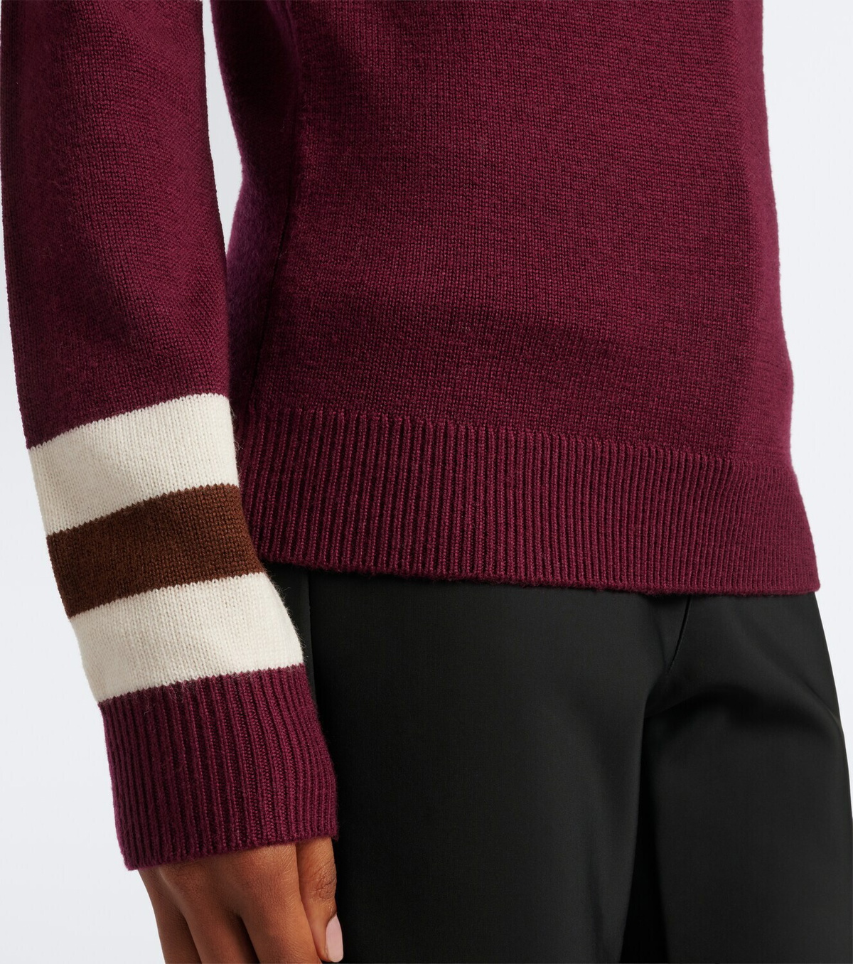 Perfect Moment Schild intarsia wool turtleneck sweater
