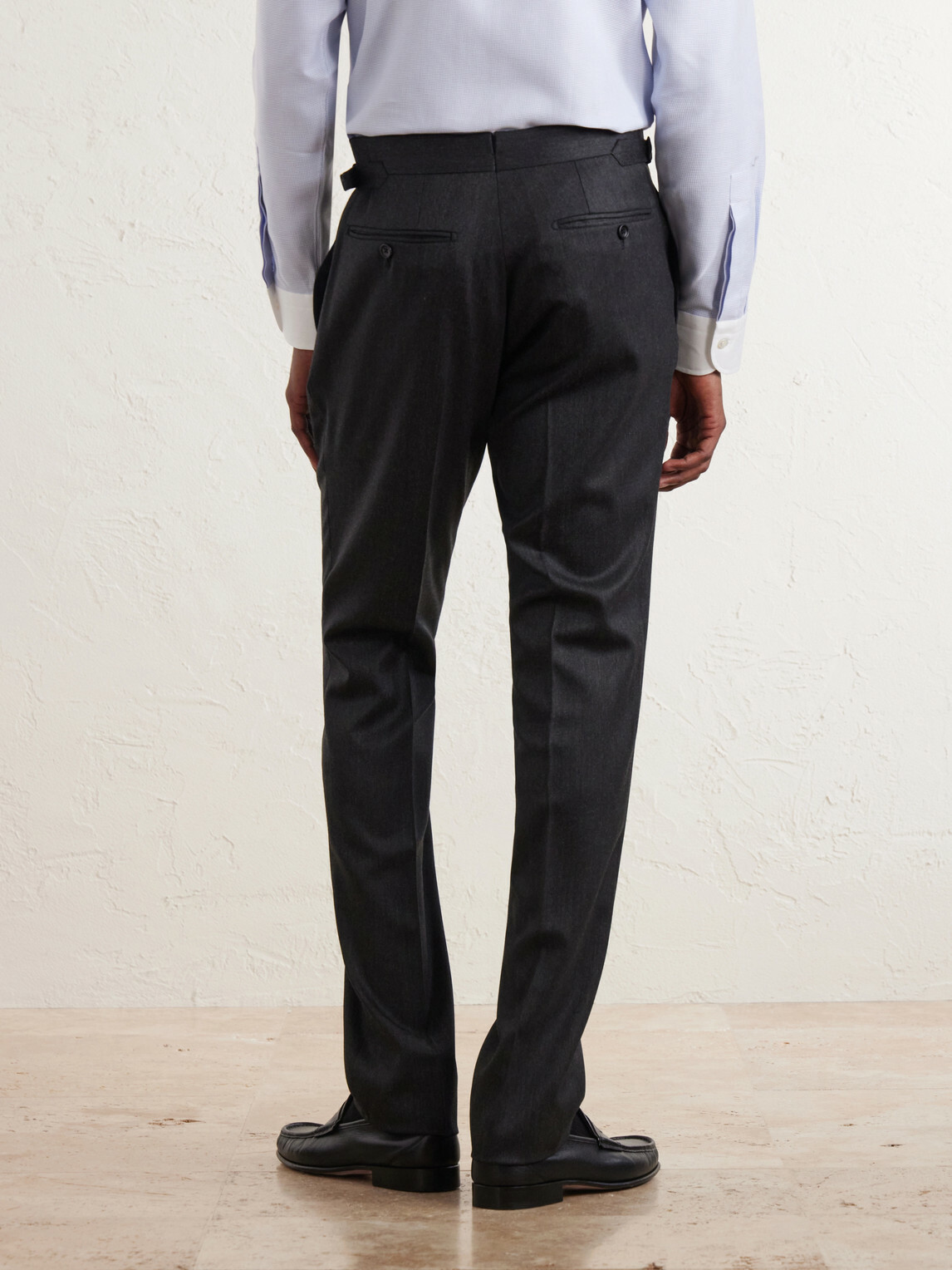 TOM FORD - Shelton Straight-Leg Wool-Twill Suit Trousers - Gray