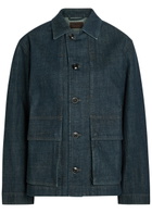 Lemaire Boxy Denim Overshirt Indigo