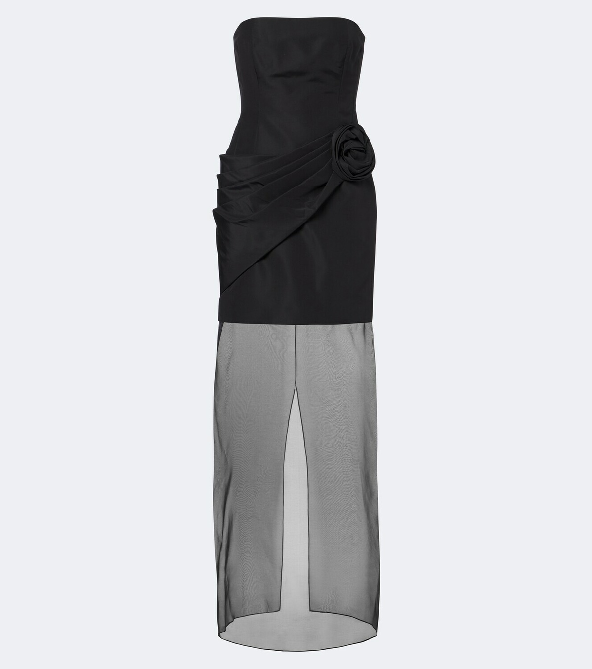 Carolina Herrera Silk faille and organza bustier gown