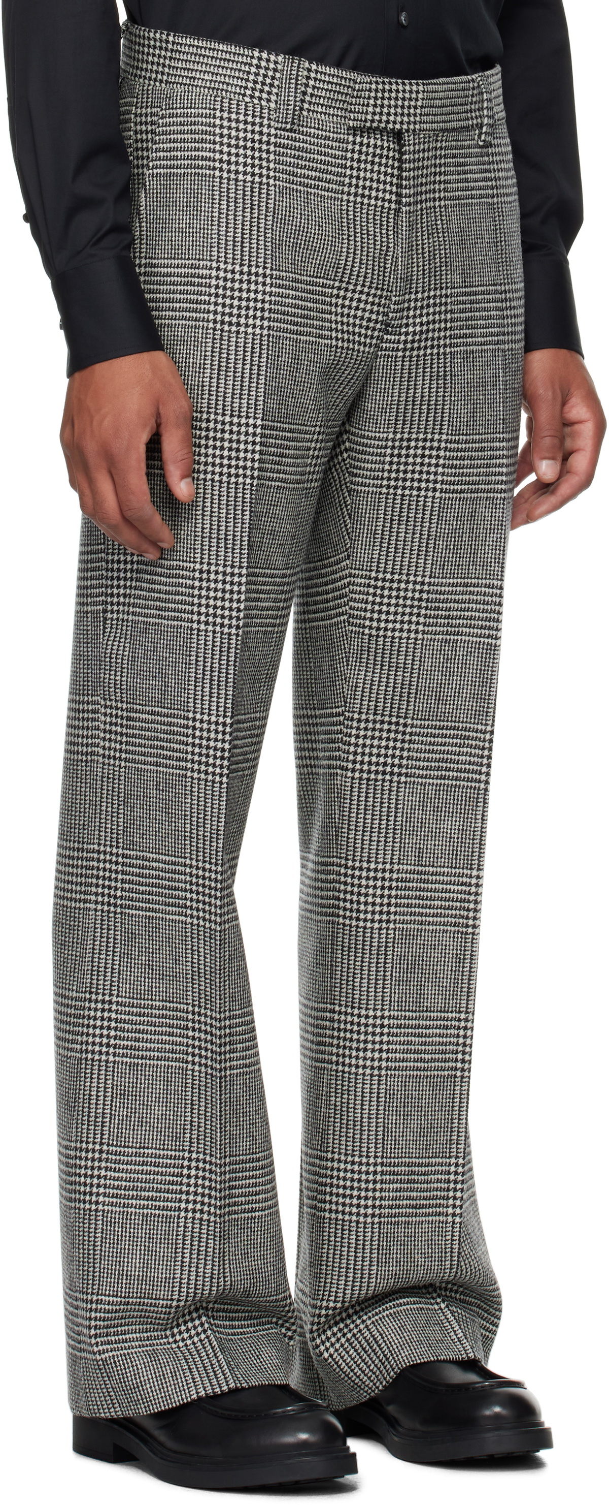Tiger of Sweden Black & White Tyler Trousers