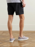 Altea - Straight-Leg Linen Drawstring Shorts - Blue