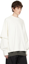 Seventh Off-White Raglan Layered Longsleeve T-shirt