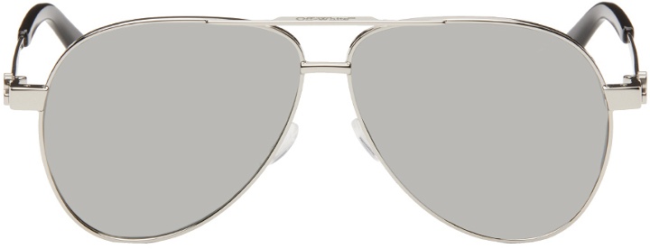 Photo: Off-White Silver Ruston Sunglasses