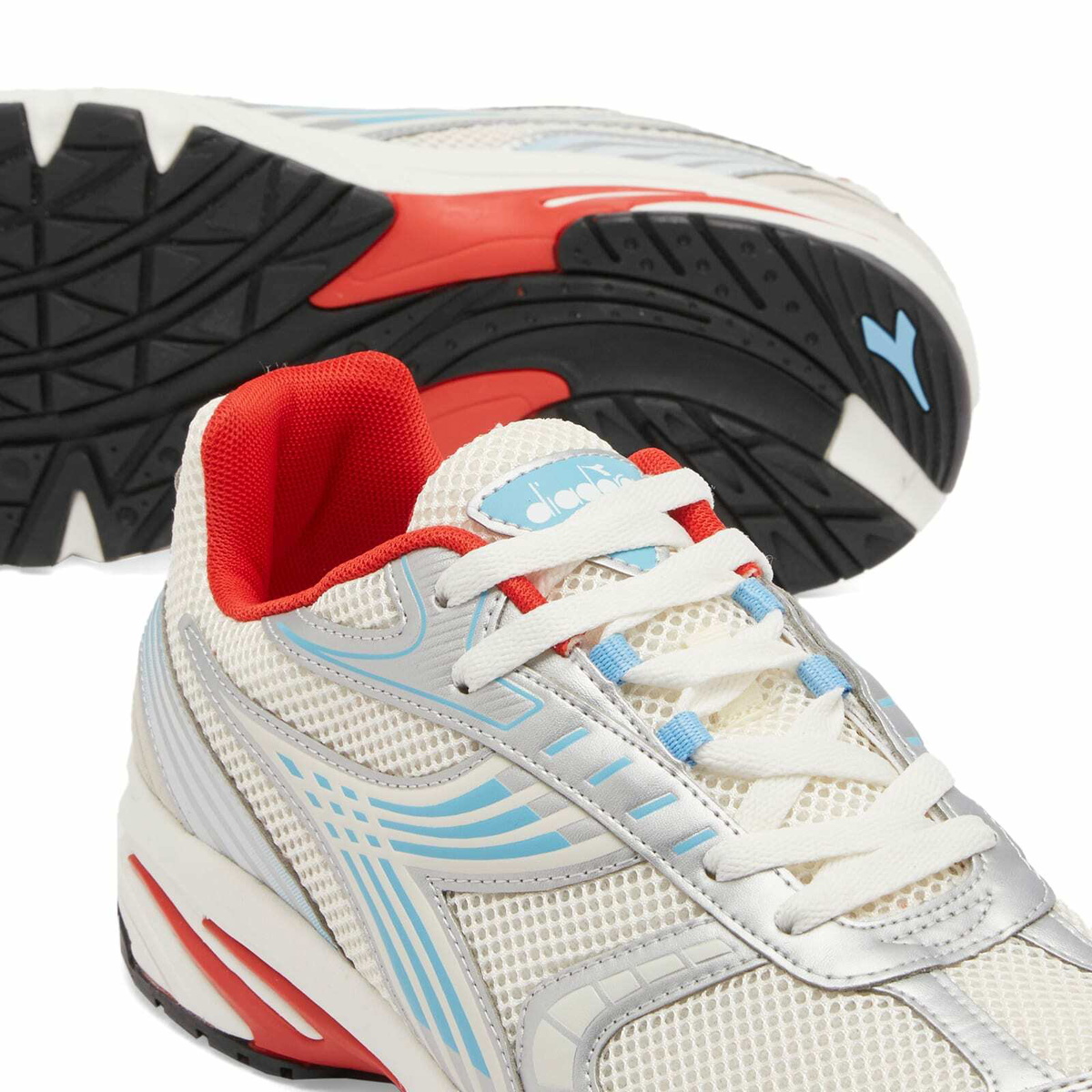 Diadora Sao-Ko 280 Sneaker in Prostine White/Air Sky Blue