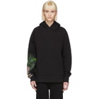 Baja East Black Weed Pullover Hoodie