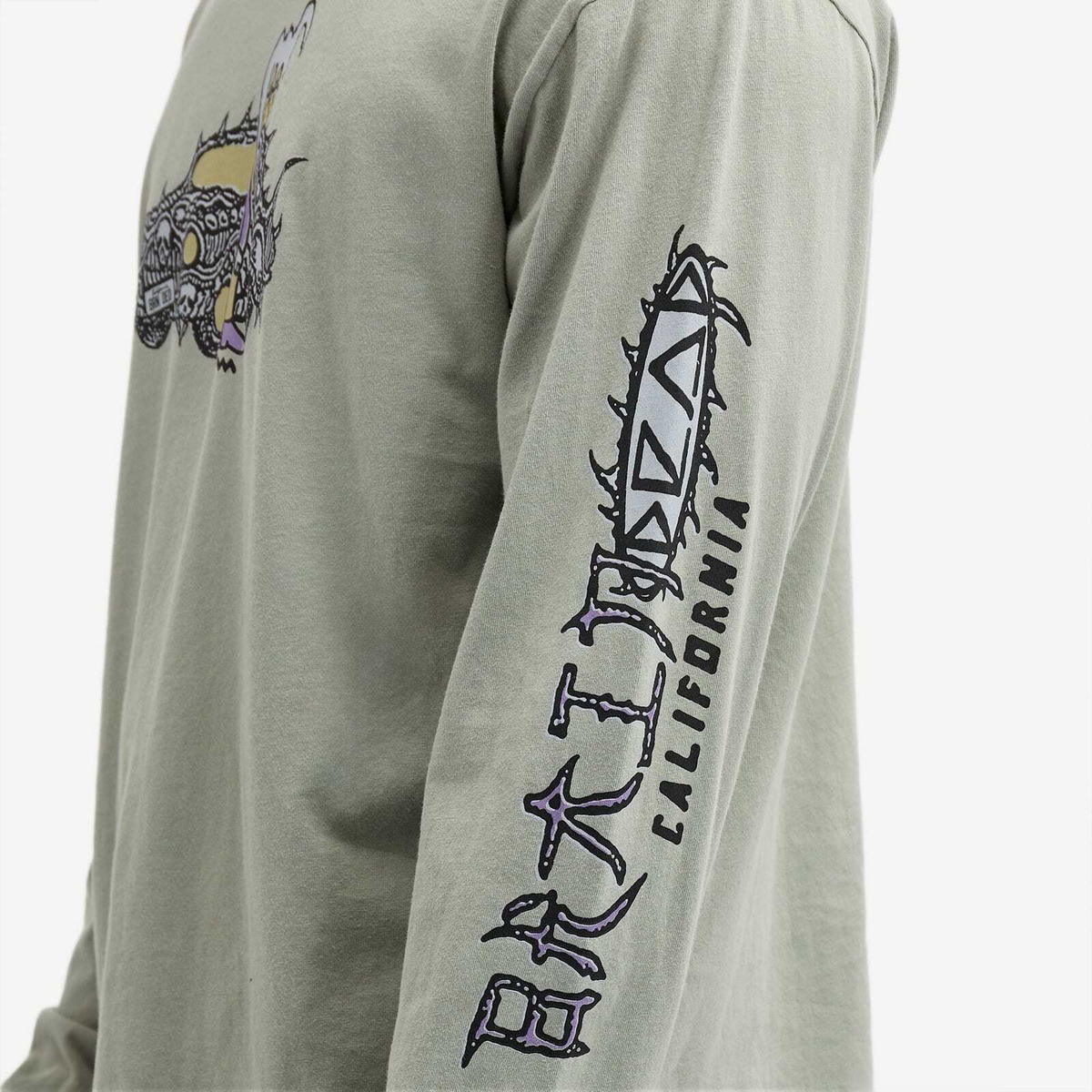 Brain Dead Men's Bio Dog Long Sleeve T-Shirt in Seagrass