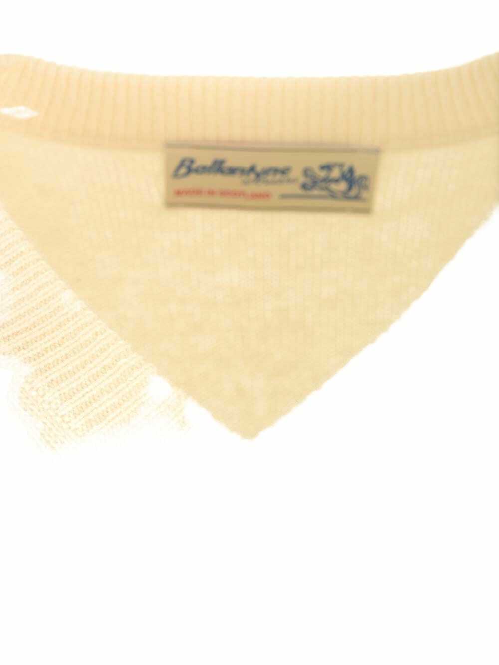 Ballantyne Double Yarn Cashmere Diamond Sweater