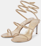 Rene Caovilla Cleo 80 embellished satin sandals