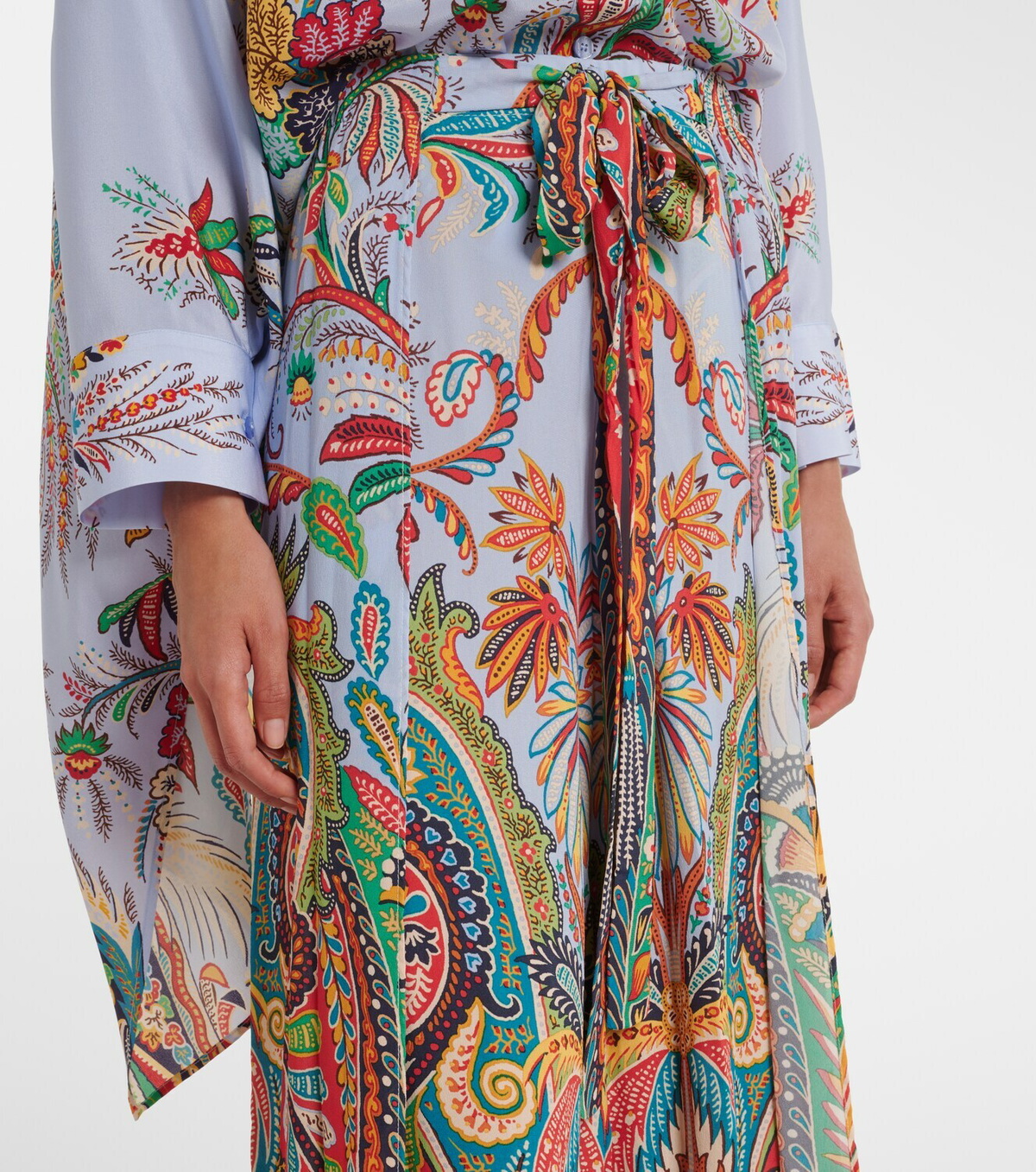 Etro Paisley wide-leg pants