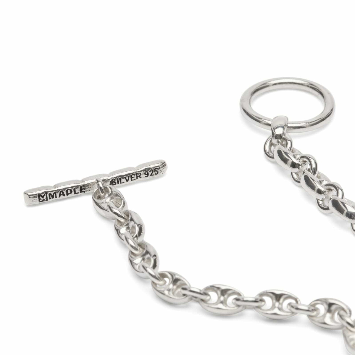 Maple Men's Steely Bracelet in Silver