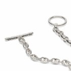 Maple Men's Steely Bracelet in Silver