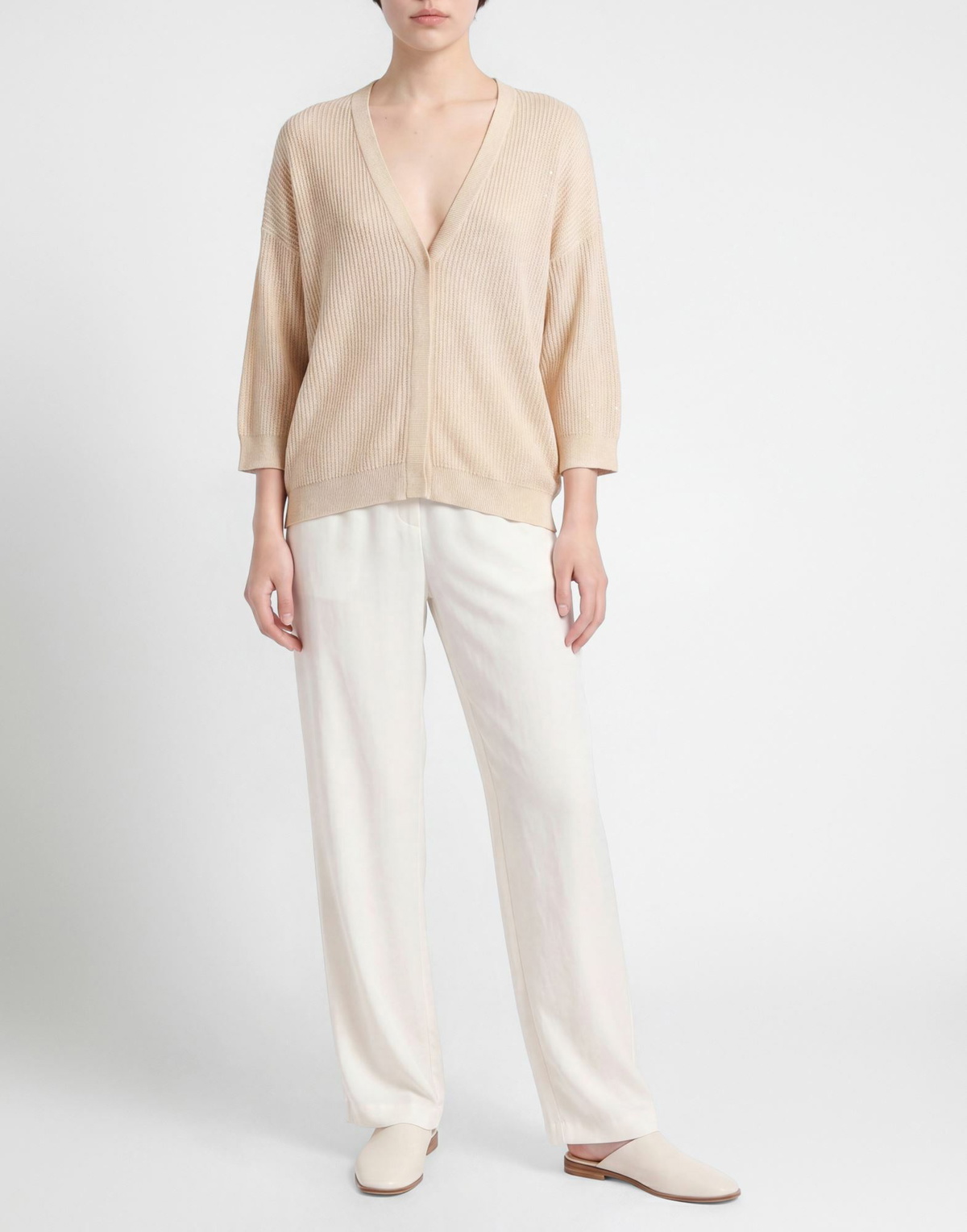 Peserico Womens Cardigan in Beige