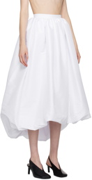 Kika Vargas SSENSE Exclusive White Nina Midi Skirt