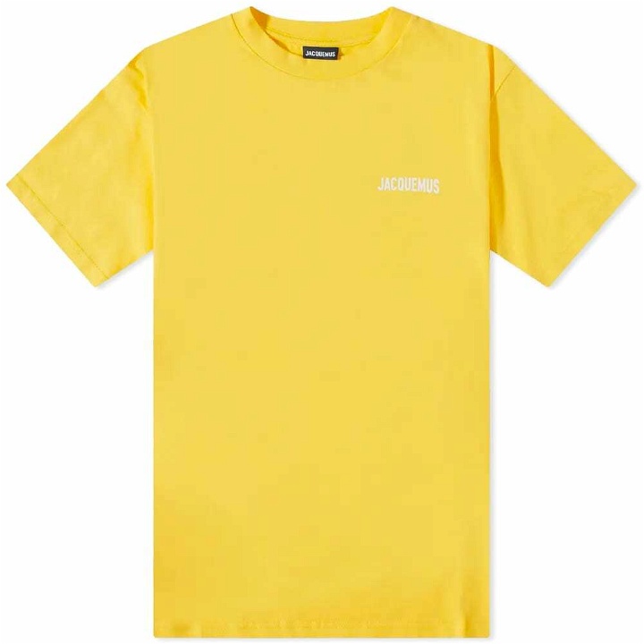 Photo: Jacquemus Men's Classic Logo T-Shirt in Yellow