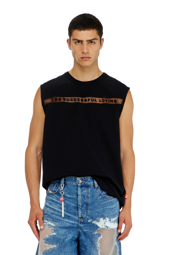 Photo: Diesel Tank top with For Successful Loving logo - T-Shirts - Unisex - Black