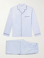 TEKLA - Bellhop Cotton-Satin Pyjama Set - Blue