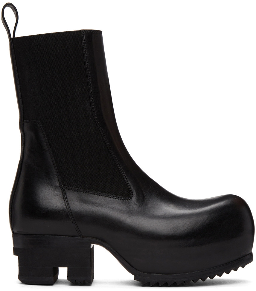 Rick Owens Black Beatle Ballast Boots Rick Owens