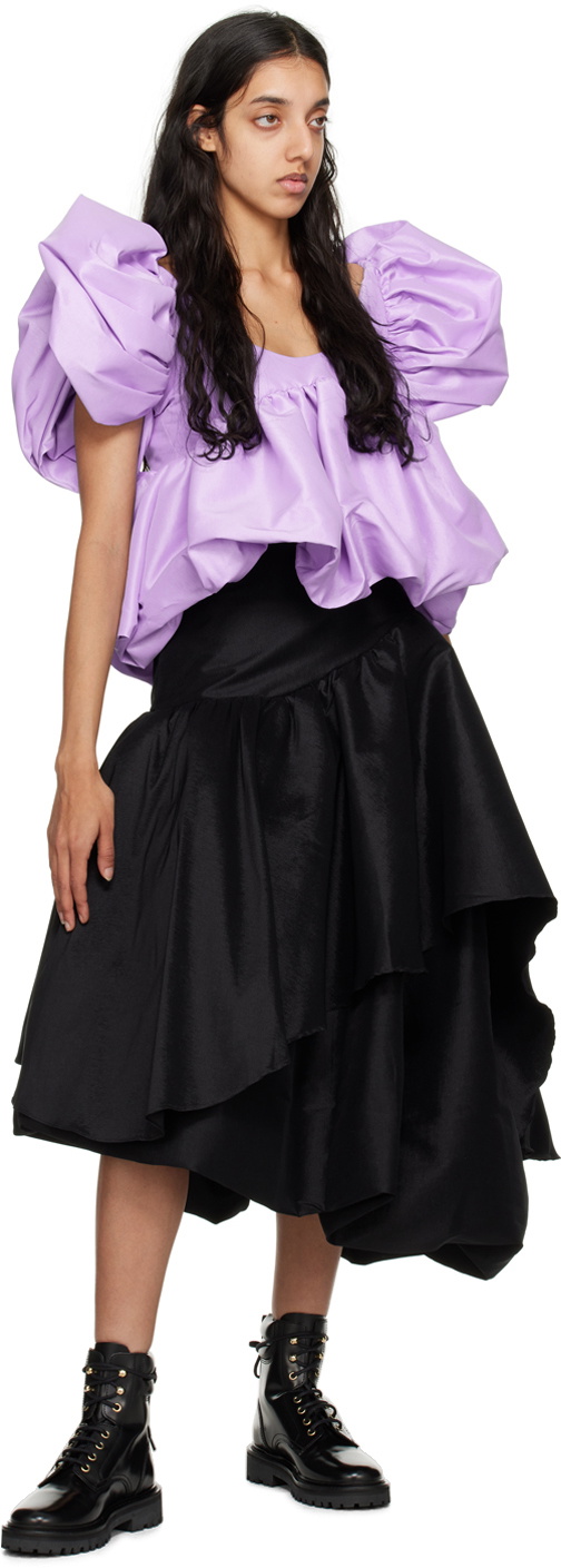 Kika Vargas Purple Chiara Blouse