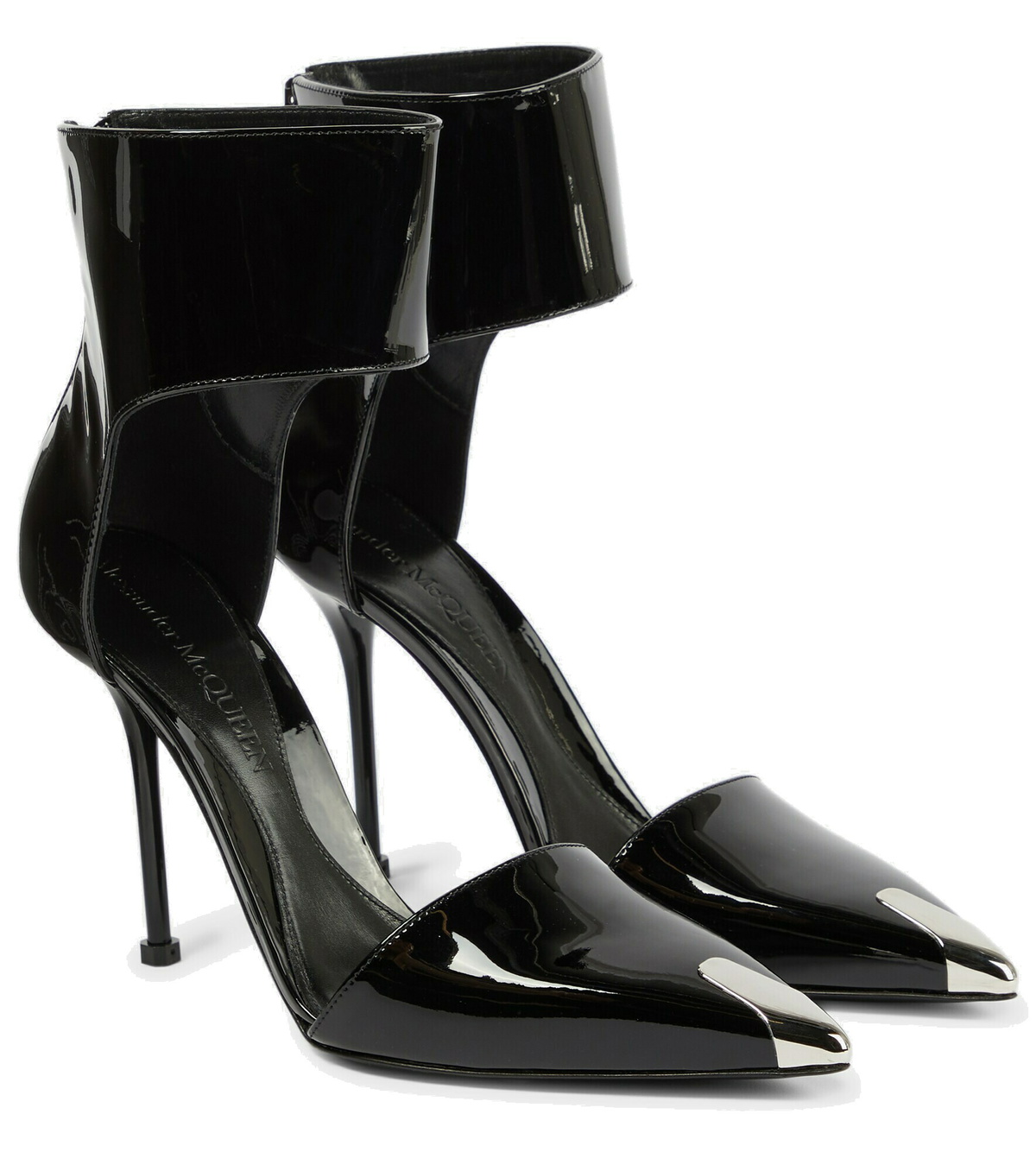 パンプス Pumps - Alexander McQueen - Leather - Black Alexander McQueen Black Leather Horn Heel Platform Pumps
