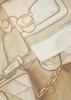 Coach Tabby Silk Scarf - White - One Size