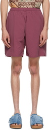 BEAMS PLUS Burgundy 2-Way Ripstop Military Athletic Shorts