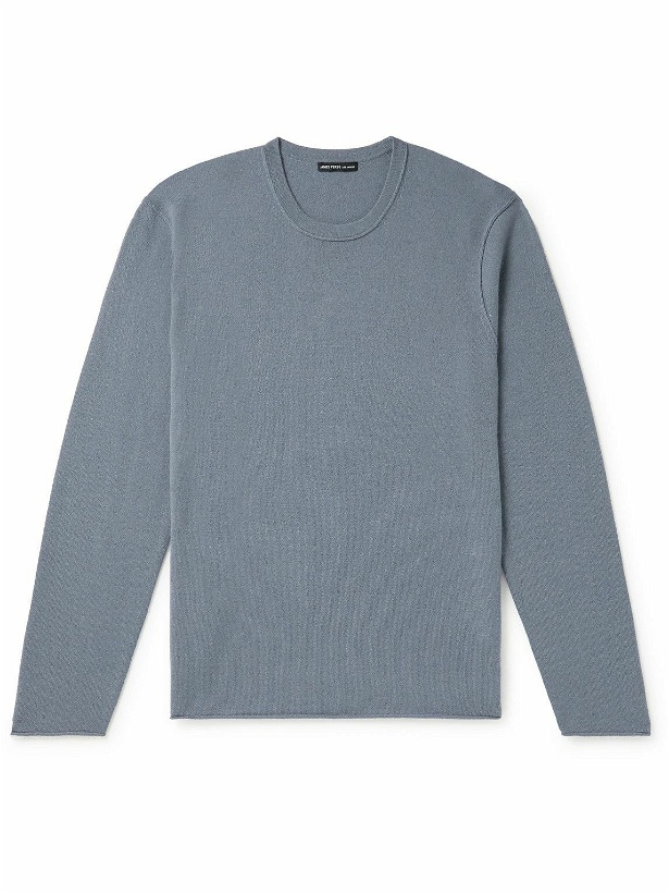 Photo: James Perse - Recycled-Cashmere Sweater - Blue
