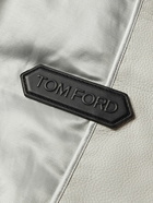 TOM FORD - Full-Grain Leather Trucker Jacket - White