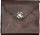 RRL Brown Leather Envelope Wallet