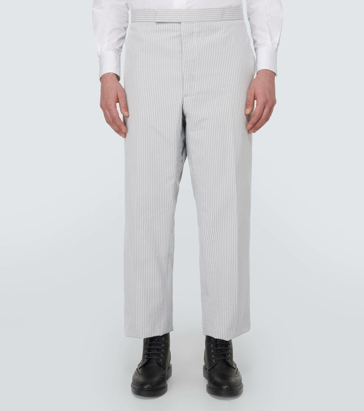 Thom Browne Striped low-rise cotton chinos Thom Browne