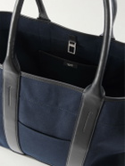 TOM FORD - Leather-Trimmed Canvas Weekend Bag
