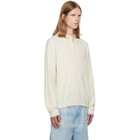 vowels Off-White Eyelet Polo