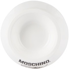 Moschino White Dog Bowl