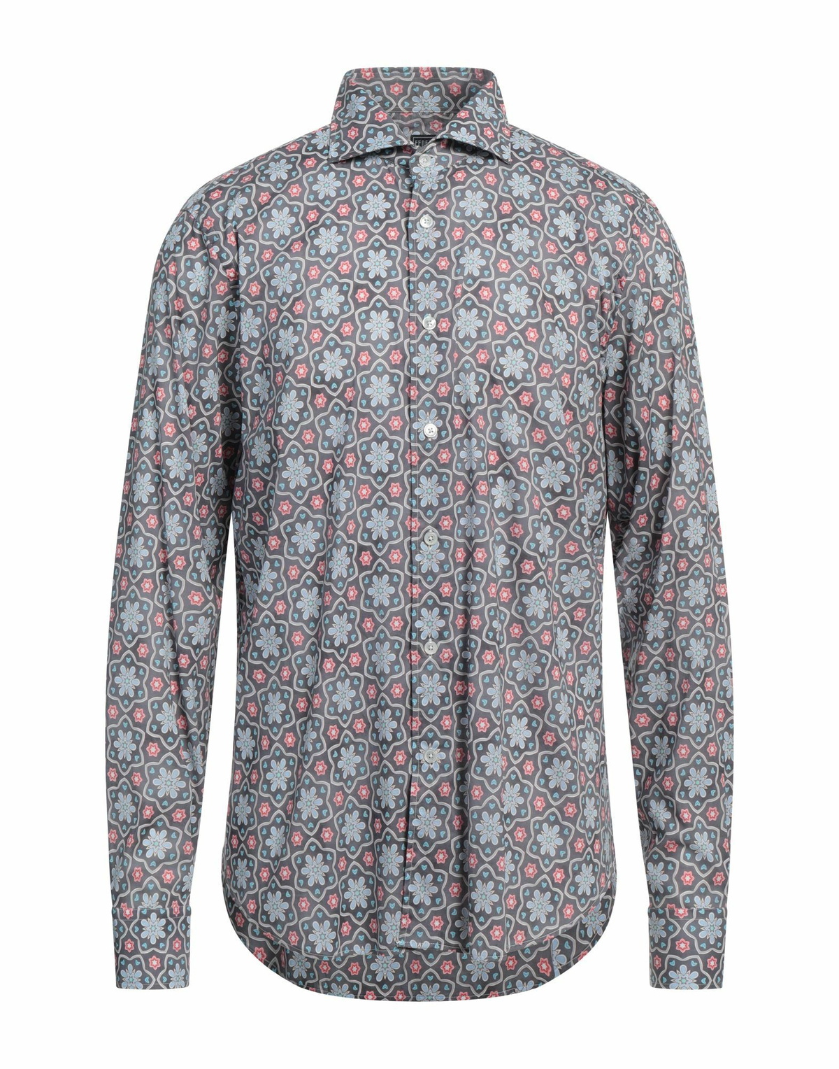 Fedeli Mens Shirt Slate in Blue